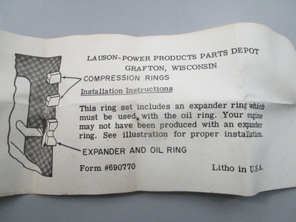 NEW OEM 31463 Tecumseh Ring Set 0810