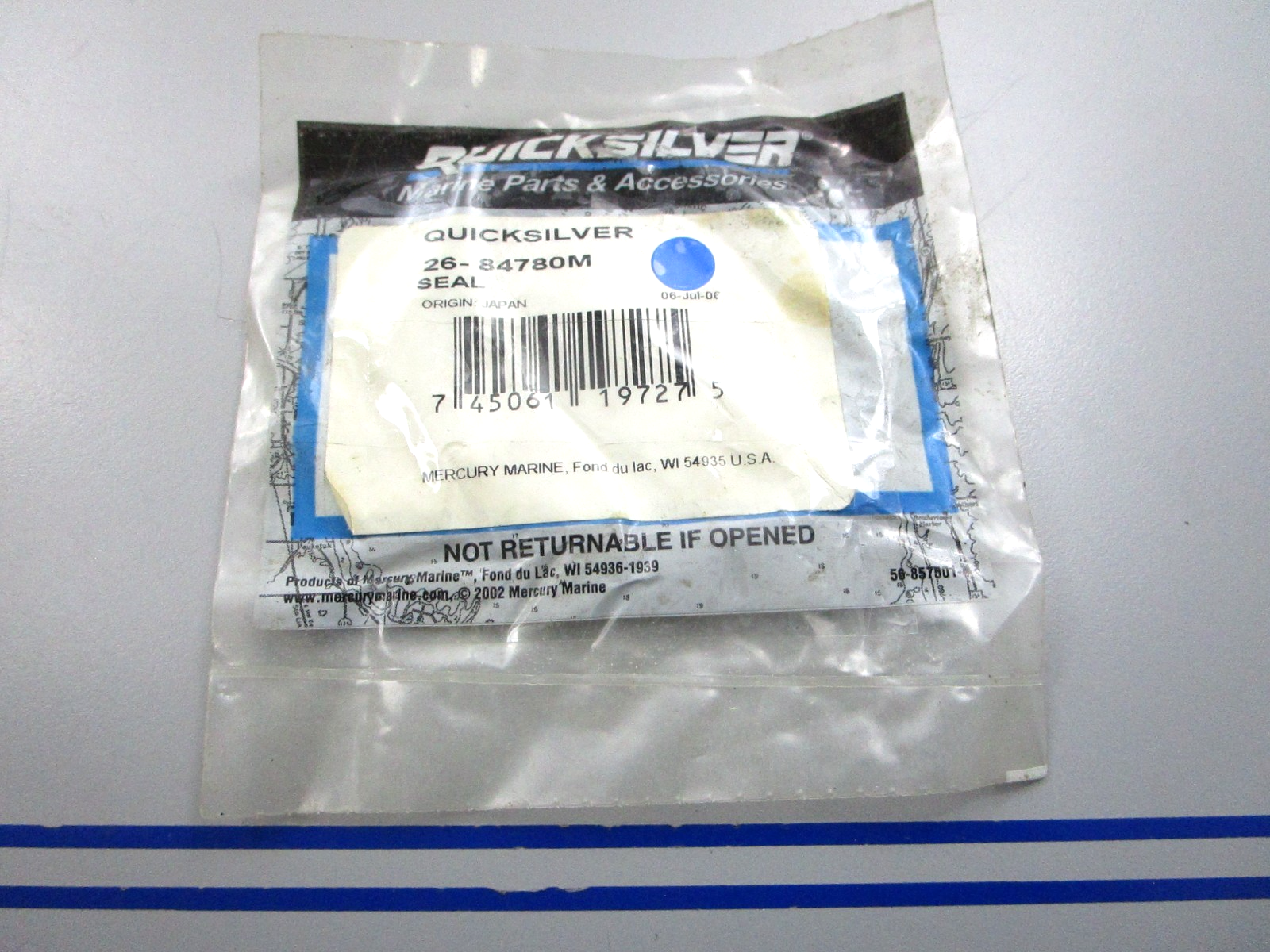 NEW OEM 26-84780M Mercury Quicksilver Seal 0810
