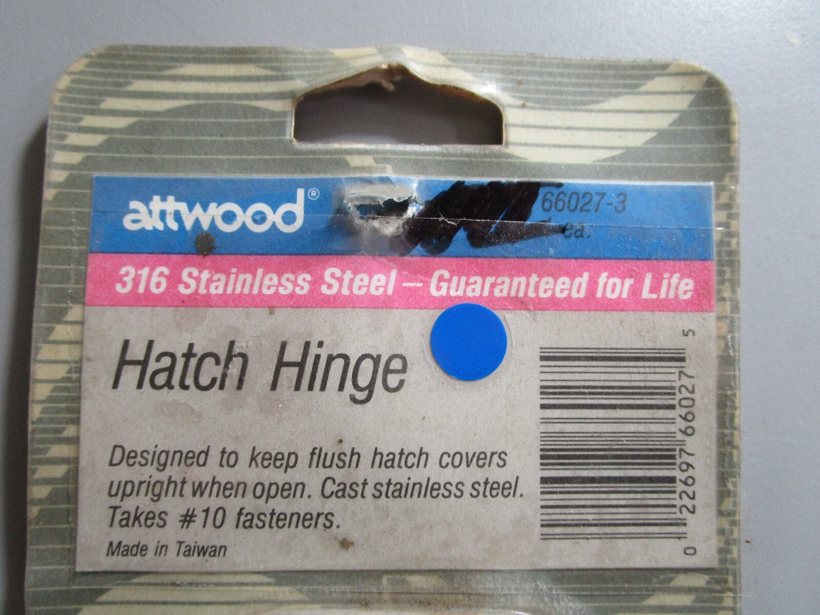 *NEW* 0810 Attwood Stainless Steel Hatch Hinge 316