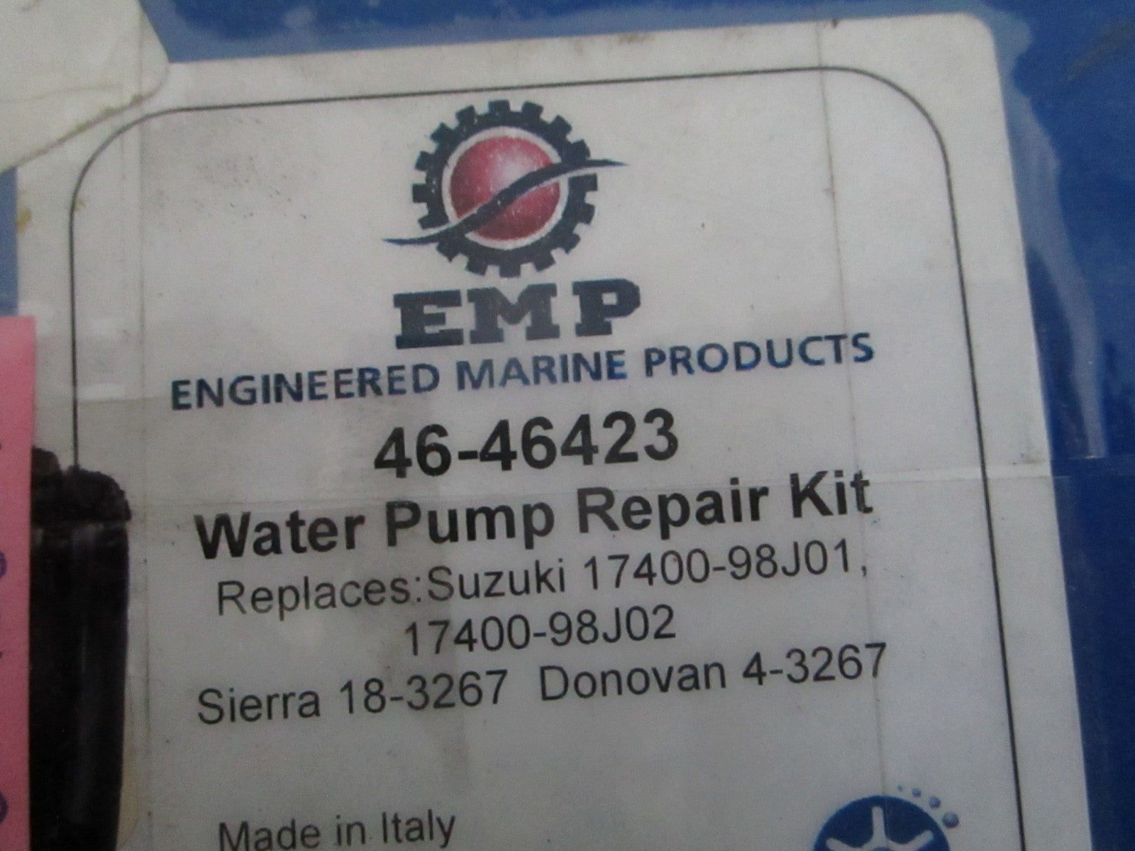 NEW 46-46423 EMP Water Pump Repair Kit Rep: 17400-98J01 Suzuki 0820