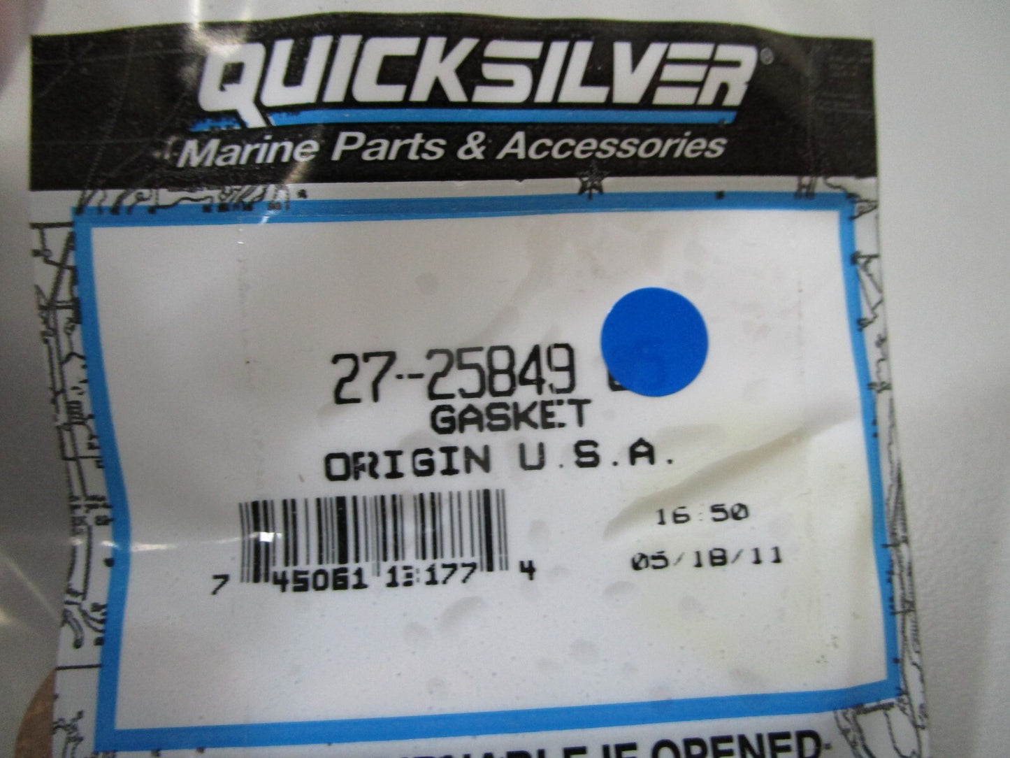 *NEW OEM* (LOT OF 5) 0810 Mercury Quicksilver Gasket 27-25849