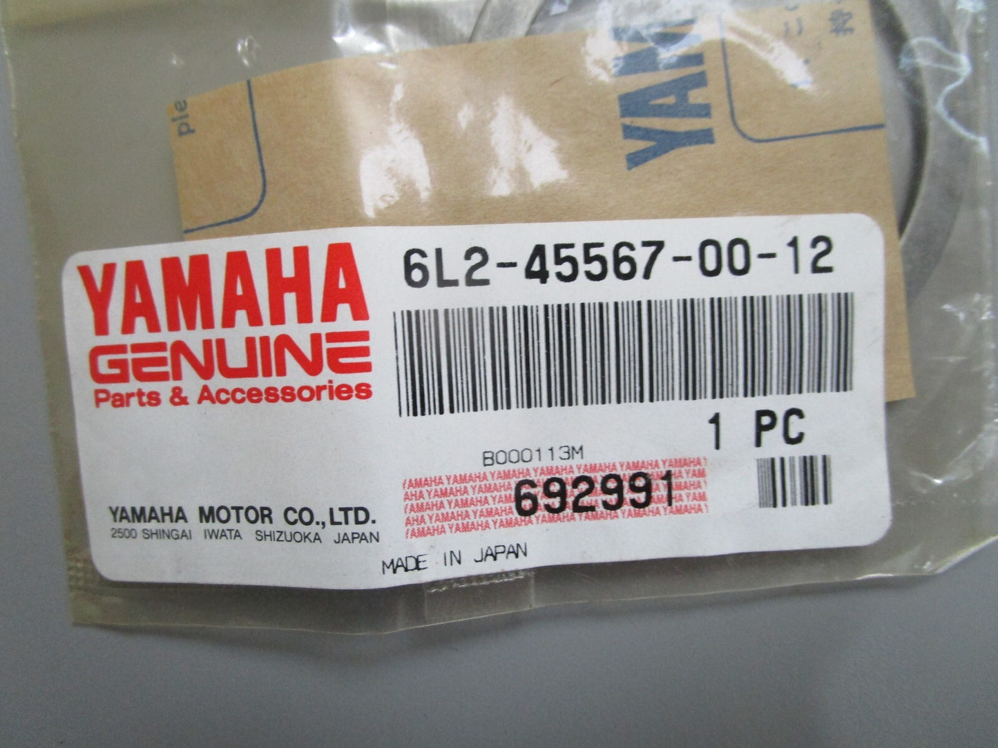 *NEW OEM* 0810 Yamaha (T: 1.2MM) Shim 6L2-45567-00-12