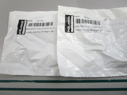 NEW OEM (LOT OF 2) 7081343 Polaris Bleeder Screw 0810