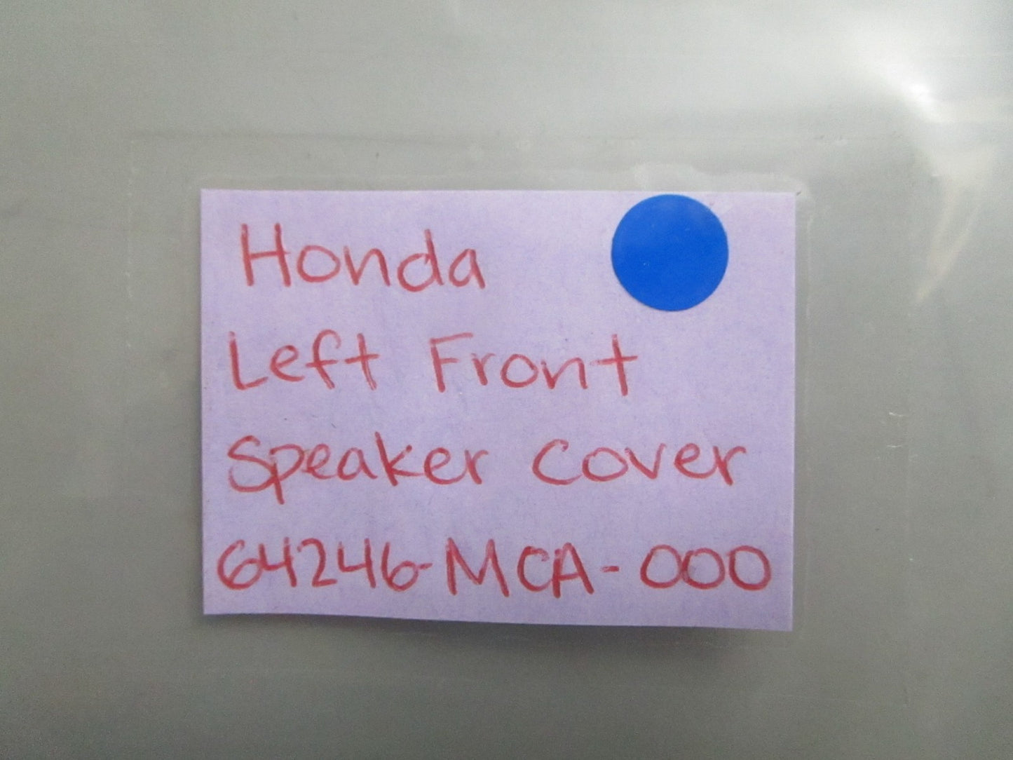 *NEW OEM* 0820 Honda Left Front Speaker Cover 64246-MCA-000