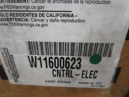 Whirlpool NEW OEM Electronic Control Board W11600623 Appliance NOS Part 0820
