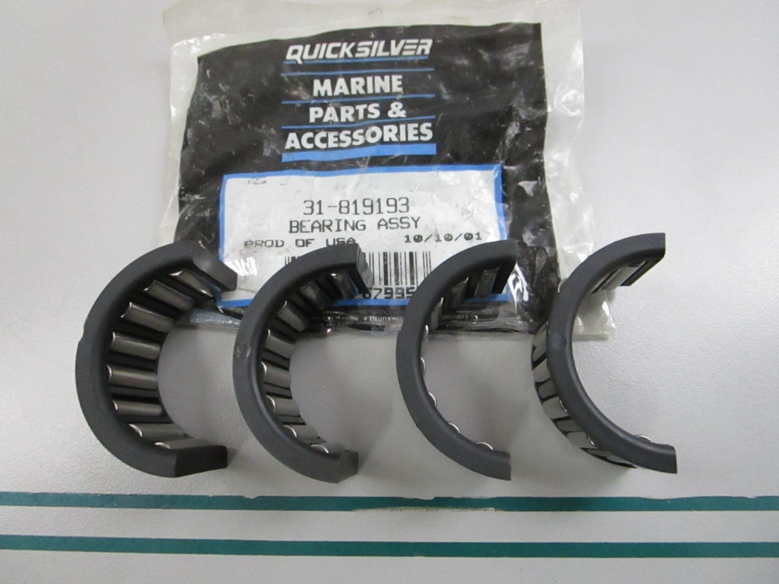 NEW OEM (LOT OF 2) 31-819193 Mercury Quicksilver Bearing Assembly 0810