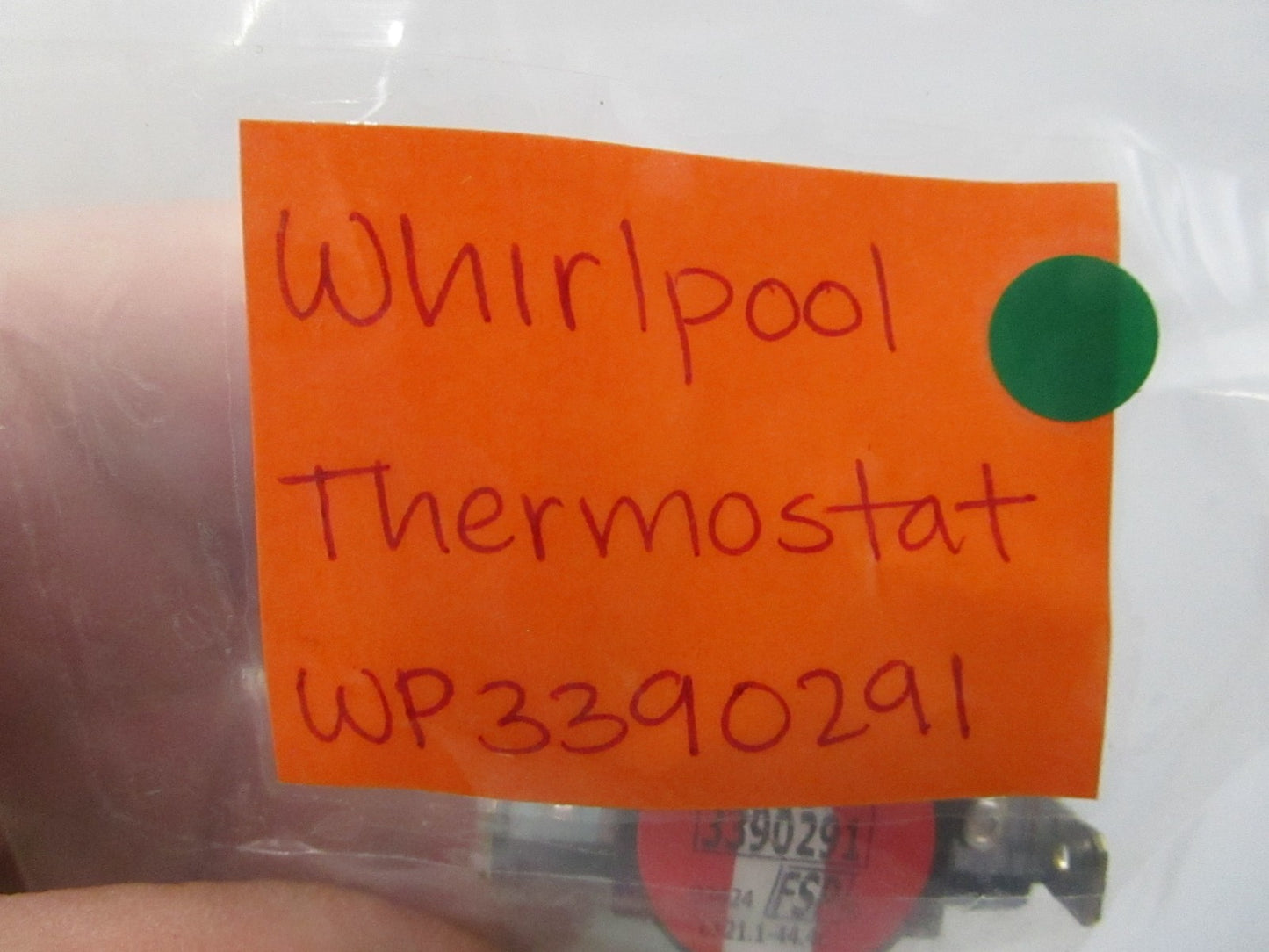 Whirlpool NEW OEM Dryer High Limit Thermostat WP3390291 Maytag Roper NOS 0810