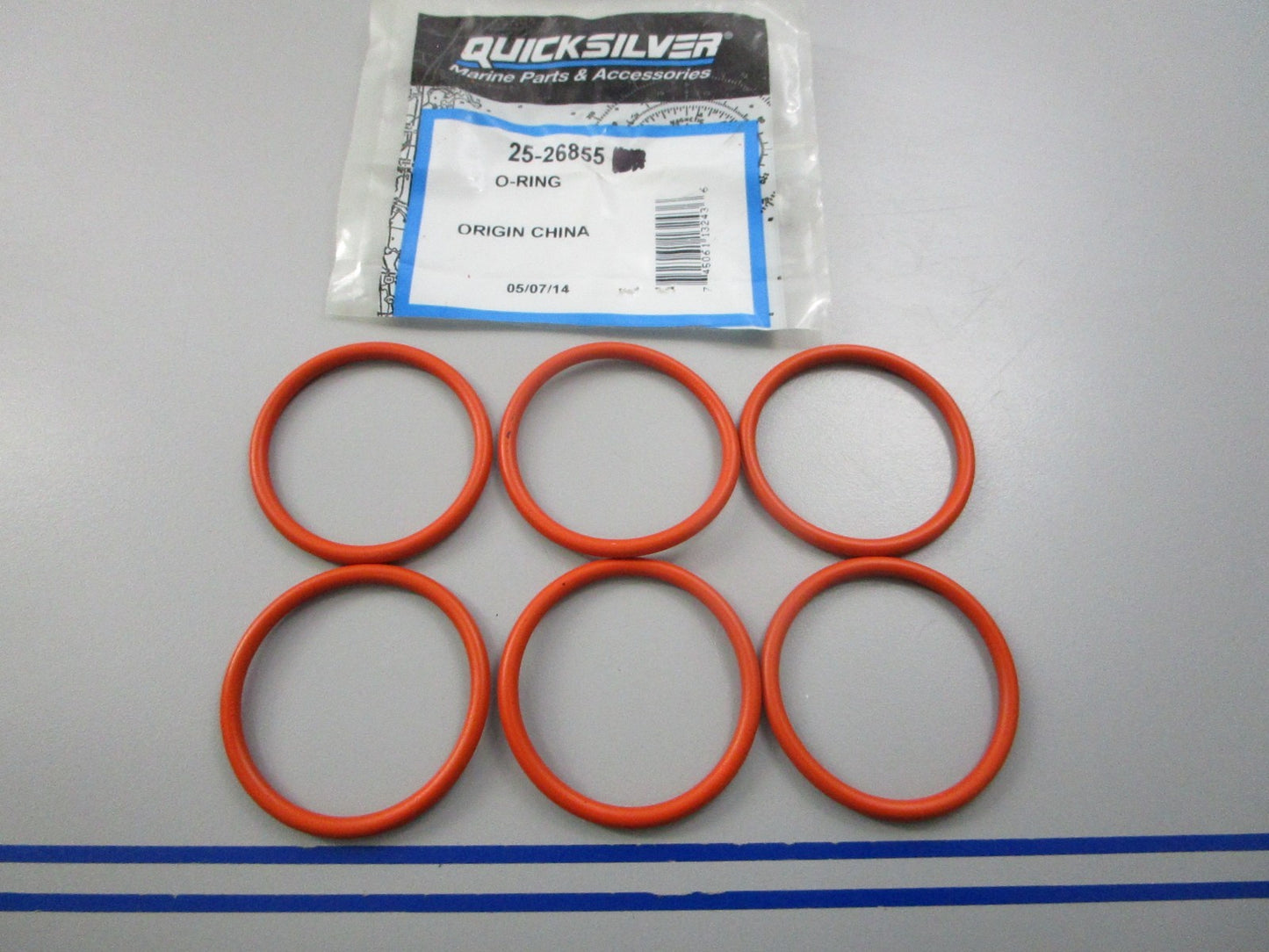 NEW OEM (LOT OF 6) 25-26855 Mercury Quicksilver O-Ring 0810
