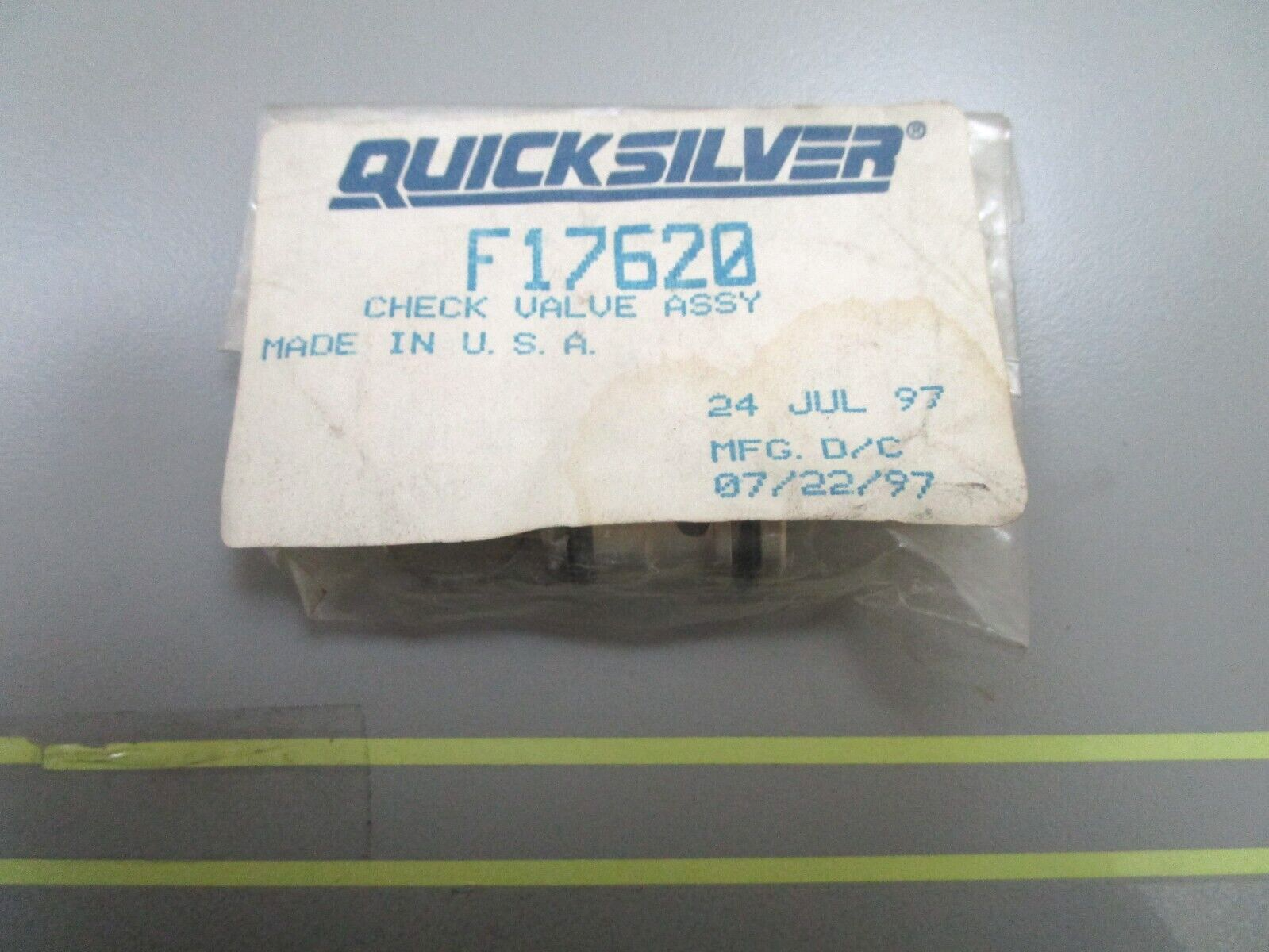 *NEW OEM* 0750 Mercury Force VALVE CHECK KIT F17620