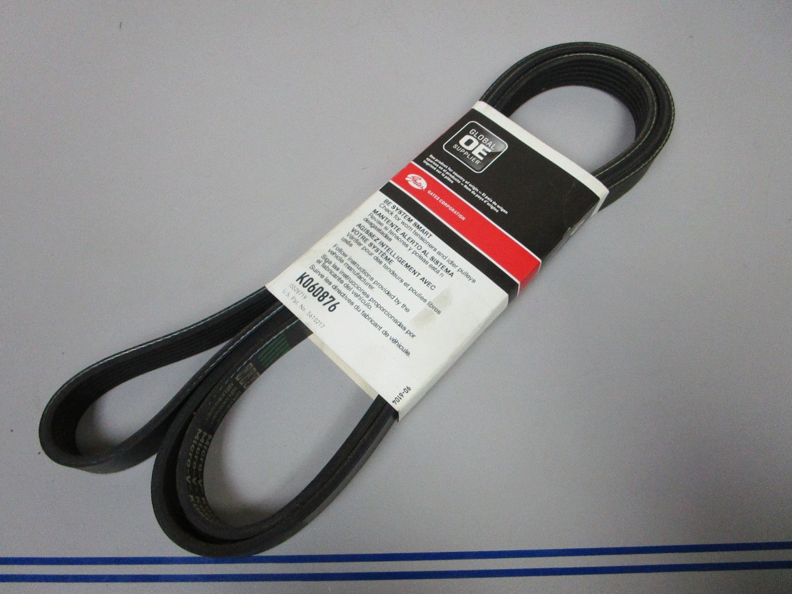 NEW K060876 Gates Micro-V Green Stripe 13/16" x 88 ⅛" Serpentine Belt 0720