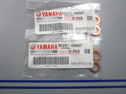 NEW OEM (LOT OF 4) 90201-08087-00 Yamaha Washer 0810