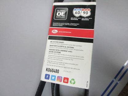 NEW K060480 Gates Micro-V 13/16" x  48 ⅝" Serpentine Belt 0720