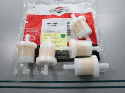 NEW OEM (LOT OF 5) 84001895M Briggs & Stratton Fuel Filter 0810