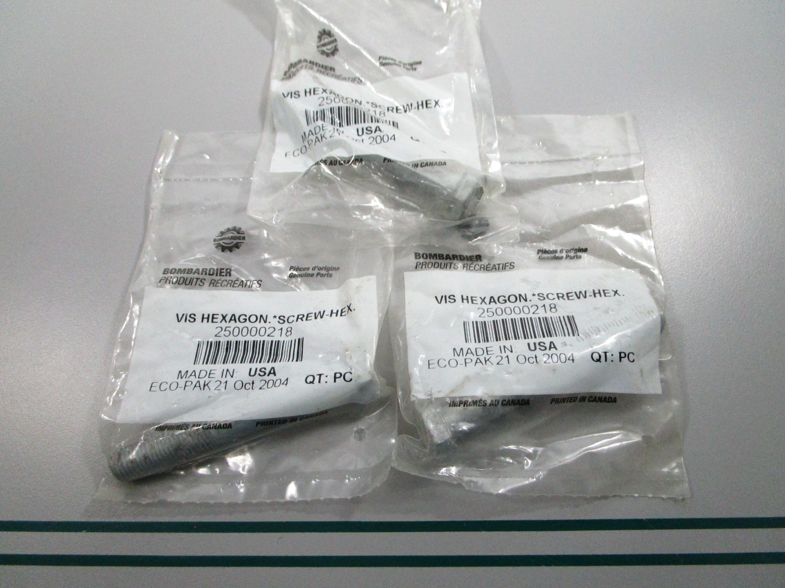 NEW OEM (LOT OF 3) 250000218 Can-Am Screw 0810