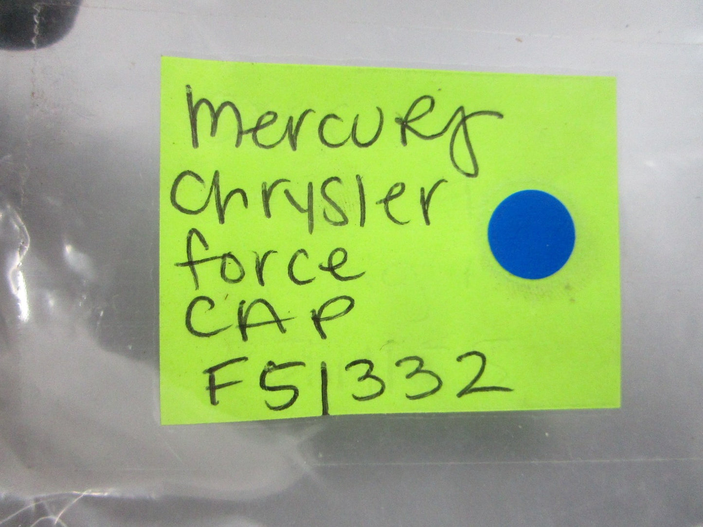 NEW OEM (LOT OF 5) F51332 Mercury Chrysler Force Cap 0810