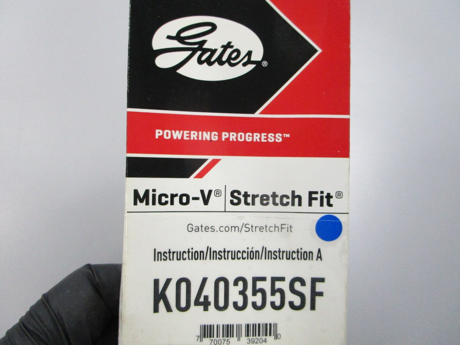 NEW K040355SF Gates Micro-V Stretch Fit Serpentine Belt 0810