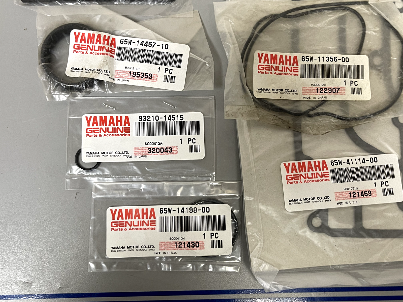 *NEW OEM* 0670 Yamaha Gasket Kit 65W-W0001-00-00 65W-W0001-00 (Incomplete Kit)
