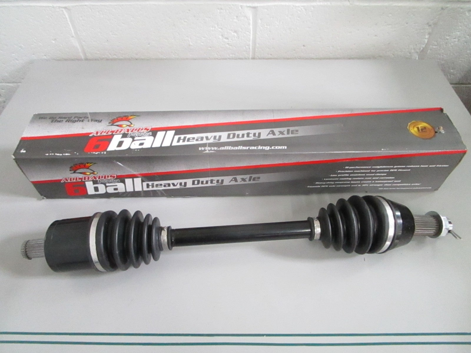 All Balls NEW AB6-PO-8-304 Polaris RZR 570 800 6 Ball HD Front Axle NOS 0820