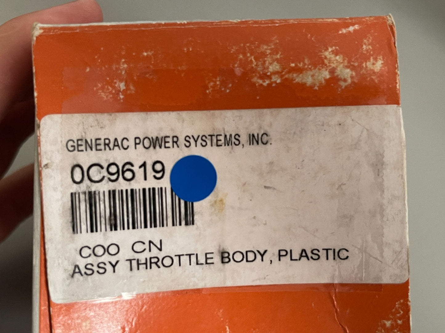 *NEW OEM* 0720 Generac Throttle Body 0C9619