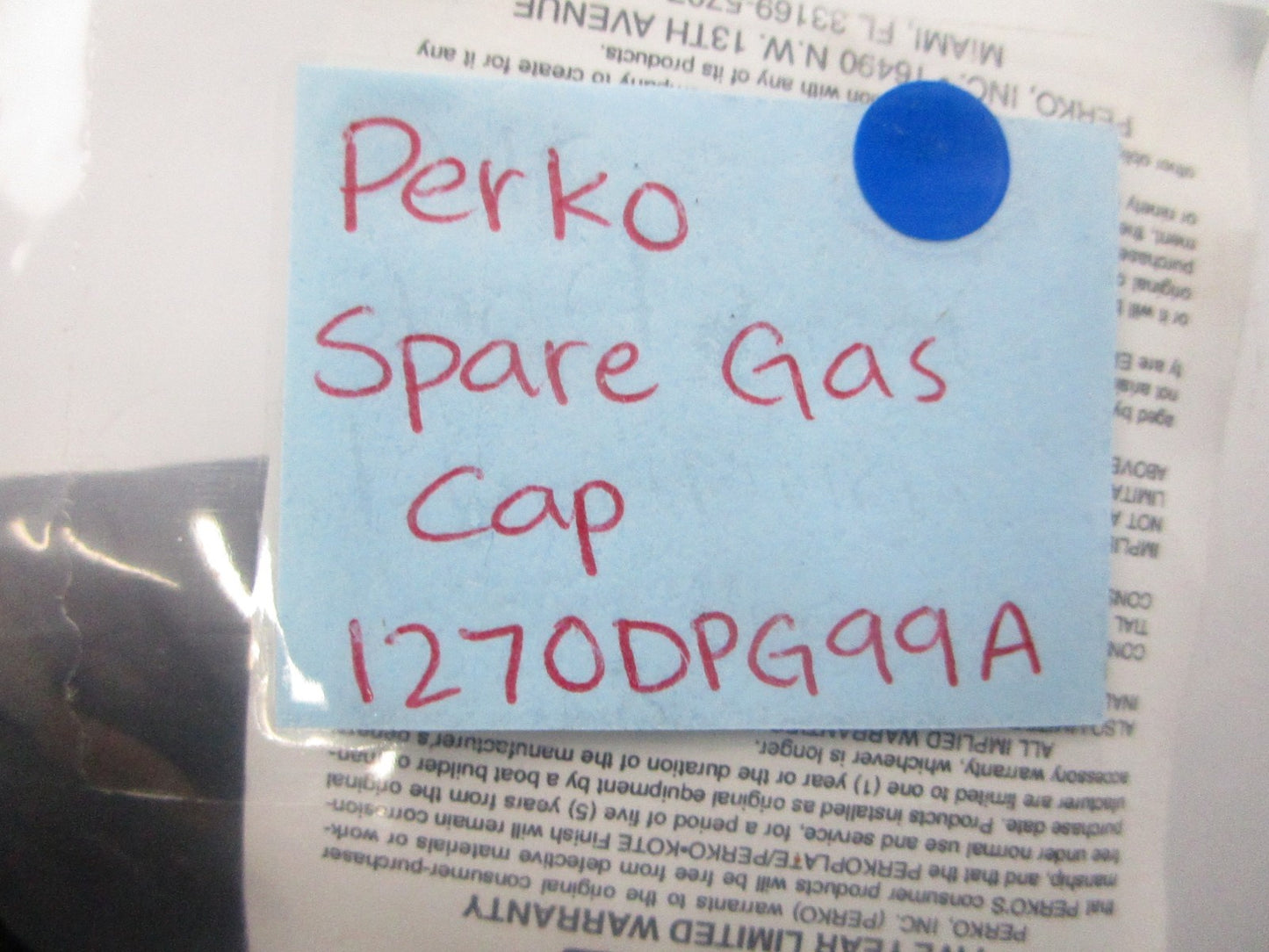 NEW OEM 1270DPG99A Perko Spare Gas Cap 0810