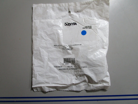 *NEW* 0770 Sierra Impeller 18-3040 Replaces: Yamaha 63V-44352-01-00