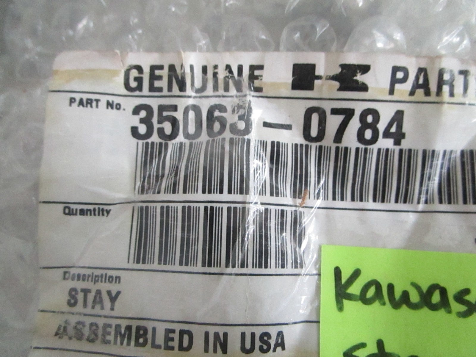 NEW OEM 35063-0784 Kawasaki Stay 0820