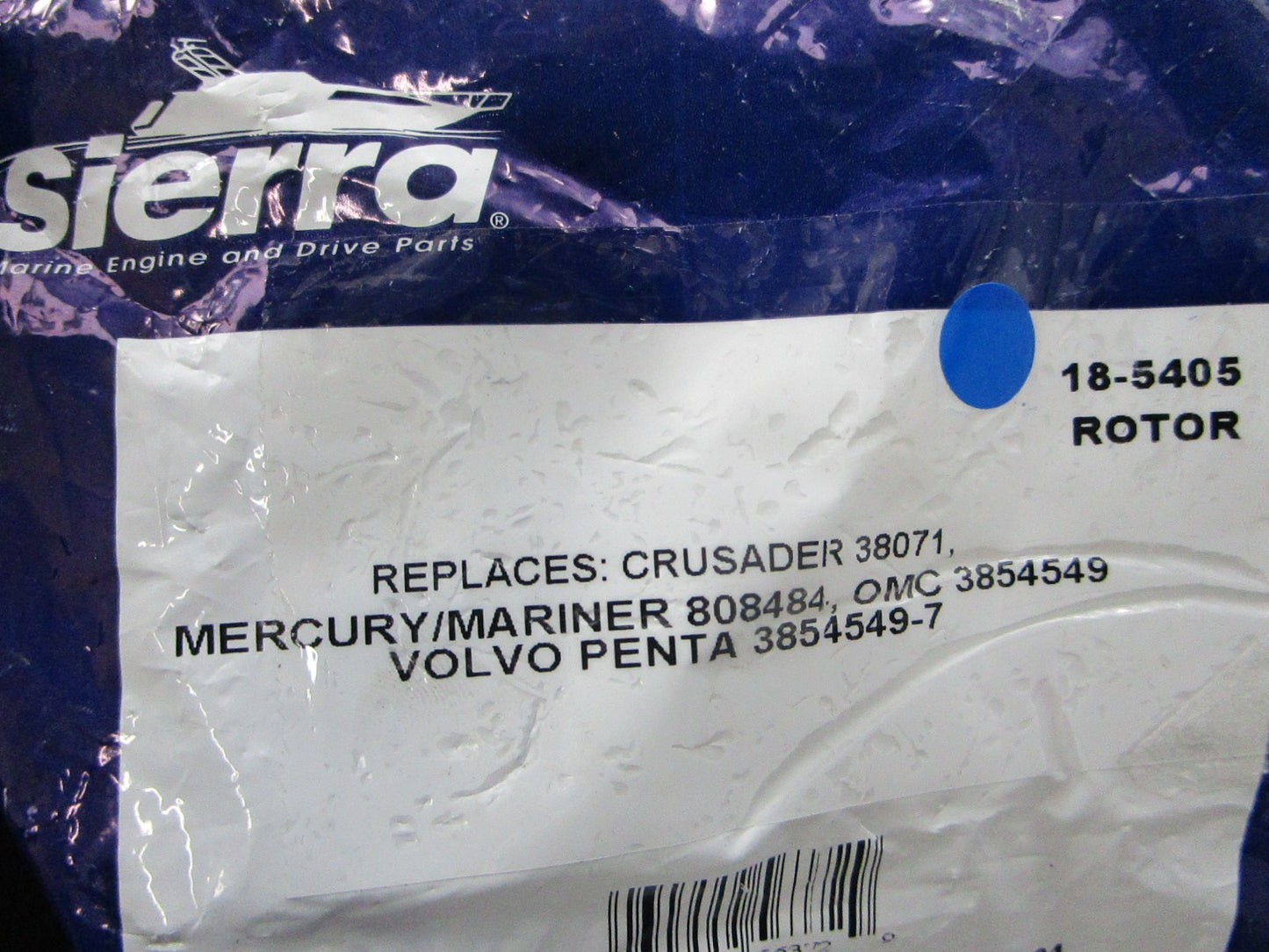 *NEW* 0810 Sierra Rotor 18-5405 Replaces: Mercury 808484 OMC 3854549
