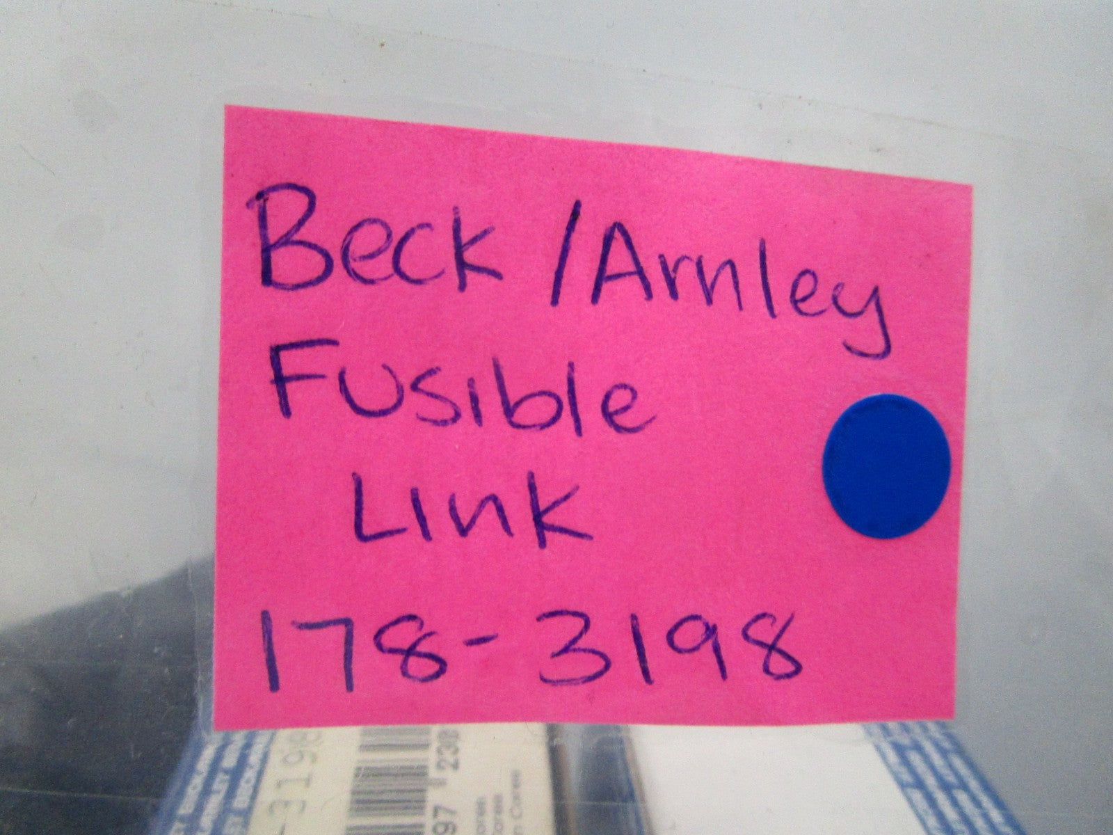 NEW 178-3198 Beck/Arnley Fusible Link 0810
