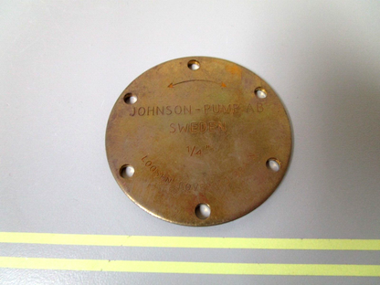 *NEW OEM* 0720 Volvo Penta 1/4" Johnson Pump Cover 803724