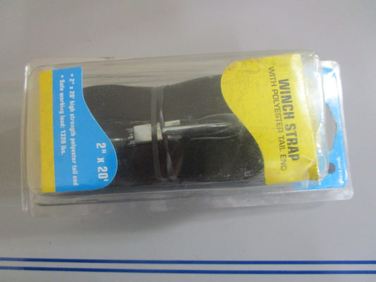 *NEW* 0810 Seachoice 2x20" Winch Strap w/ Polyester Tail End 51251