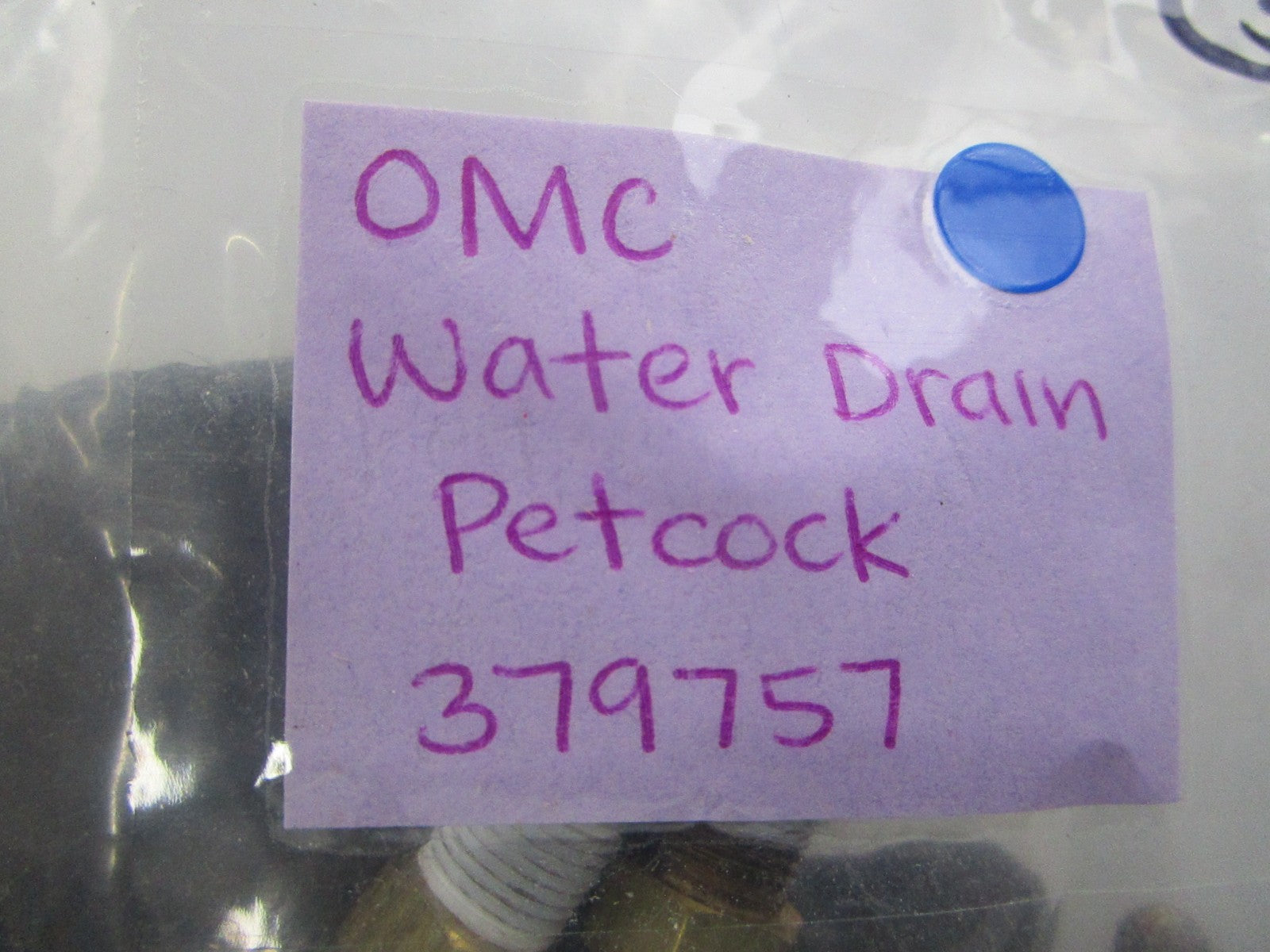 *NEW OEM* 0810 OMC Johnson Evinrude Water Drain Petcock 379757 0379757
