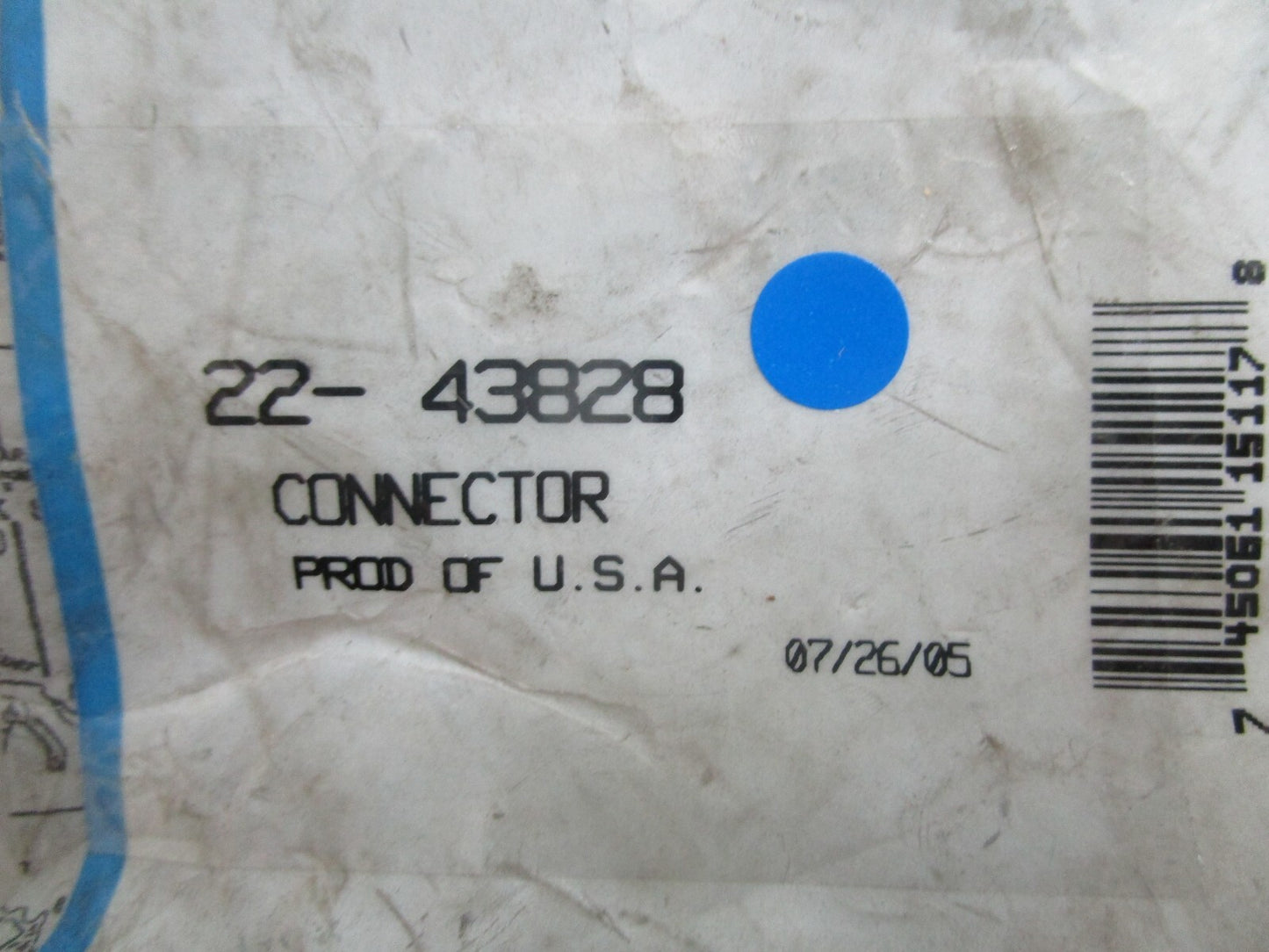 *NEW OEM* 0810 Mercury Quicksilver Connector 22-43828