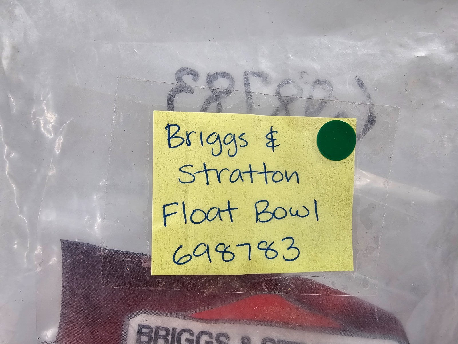 NEW OEM 698783 Briggs & Stratton Float Bowl 0810