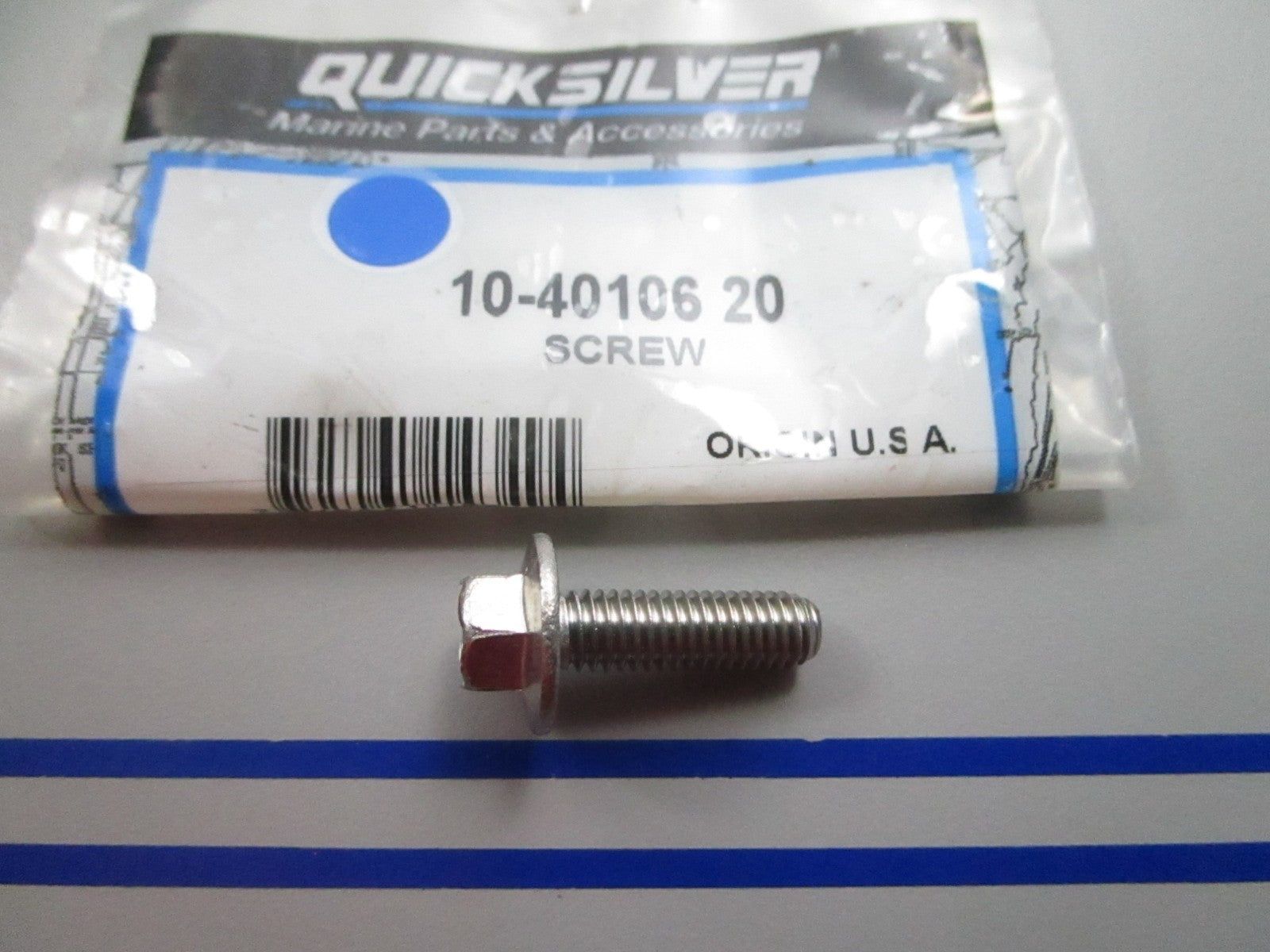 NEW OEM 10-40106 20 Mercury Quicksilver Screw 0810