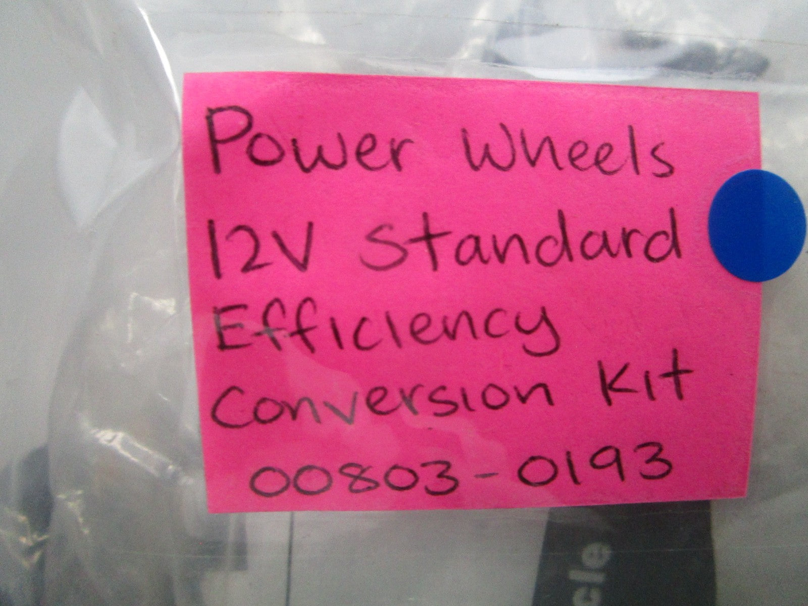 NEW OEM Power Wheels 00803-0193 12V Standard Efficiency Conversion Kit 0810