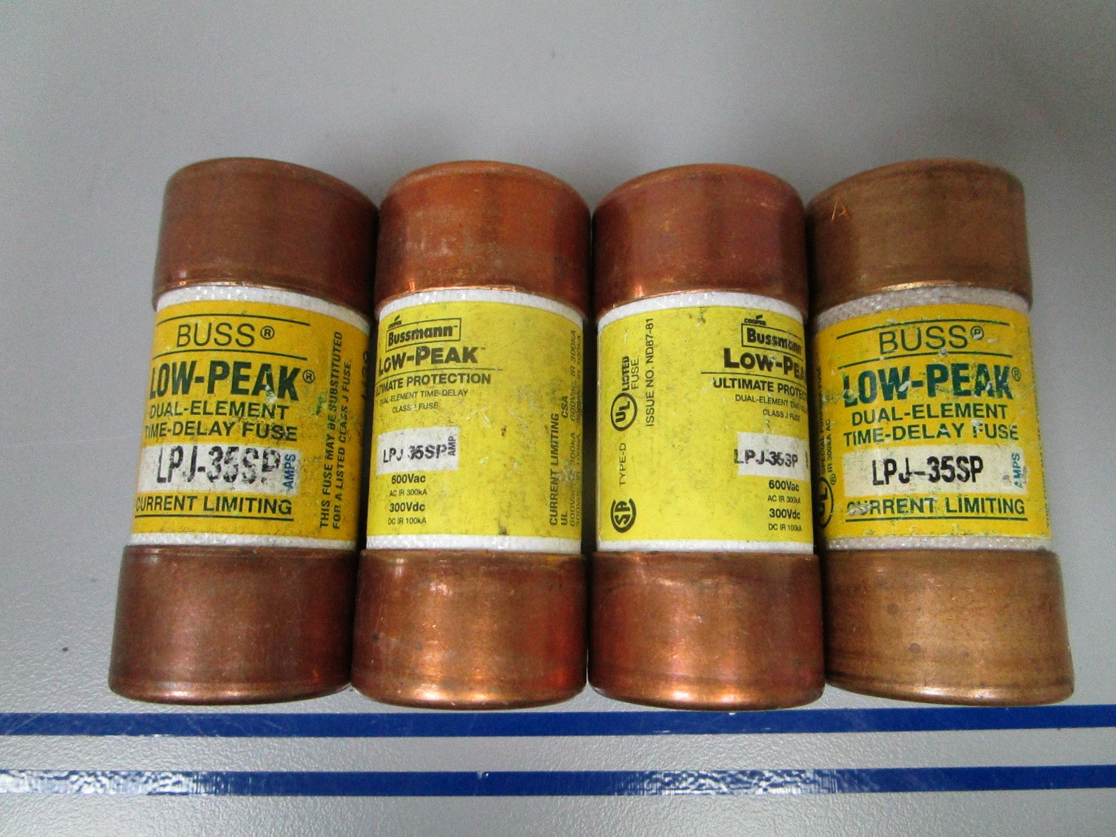 NEW OEM LPJ-35SP Bussman Low-Peak Dual Element Time Delay Class J Fuse (4) 0720