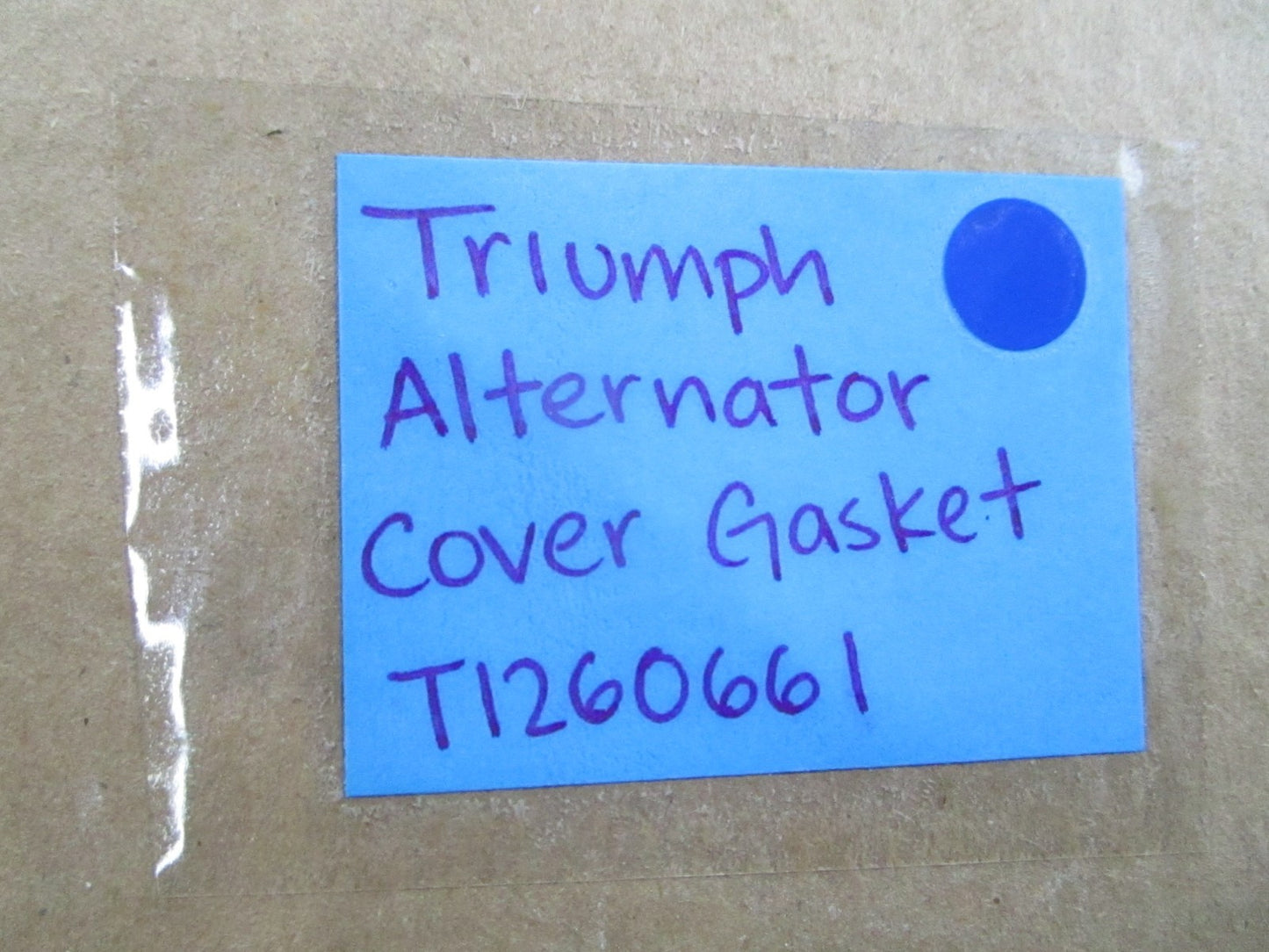 *NEW OEM* 0810 Triumph Alternator Cover Gasket T1260661