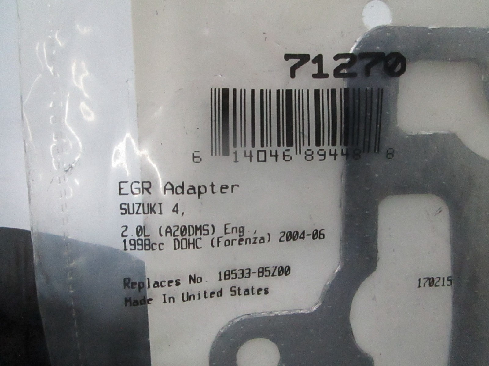 *NEW* 0810 Fel-Pro EGR Gasket 71270