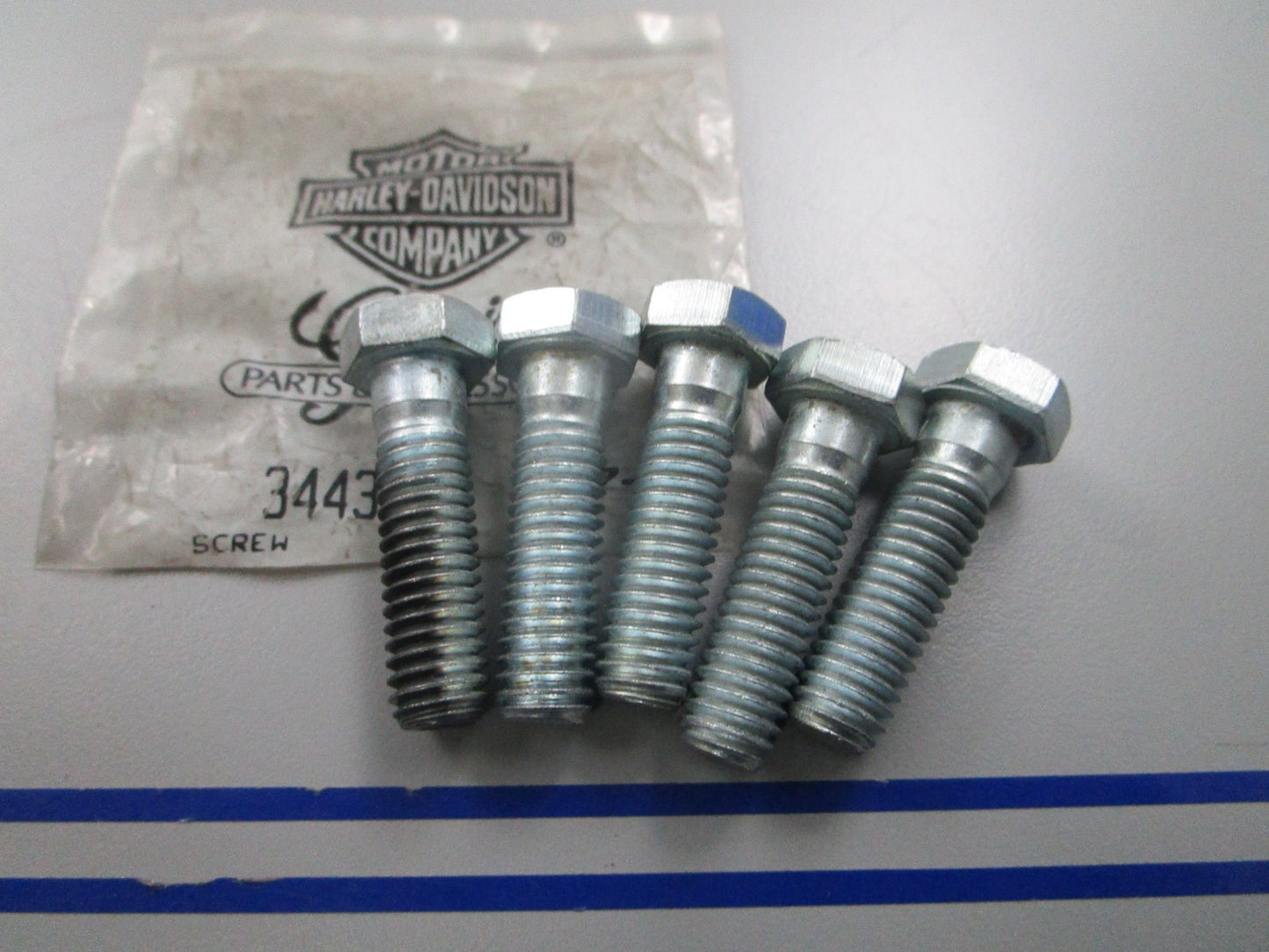 *NEW OEM* (LOT OF 5) 0810 Harley Davidson Head Hex Screw 3443