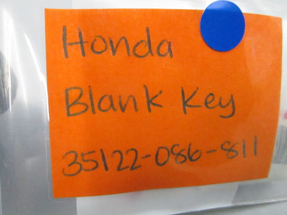 *NEW OEM* 0810 Honda Blank Key 35122-086-811