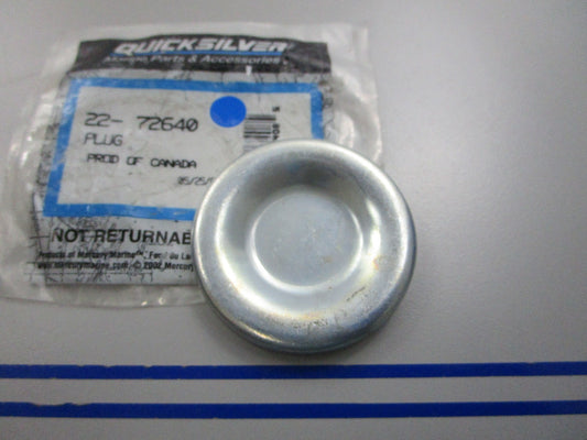 NEW OEM 22-72640 Mercury Quicksilver Plug 0810