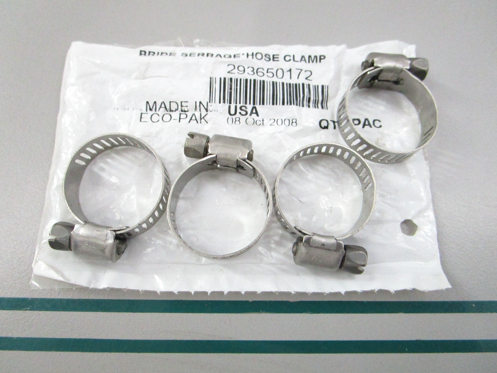 NEW (LOT OF 4) 293650172 Sea-Doo Hose Clamp 0810