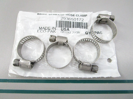 NEW (LOT OF 4) 293650172 Sea-Doo Hose Clamp 0810