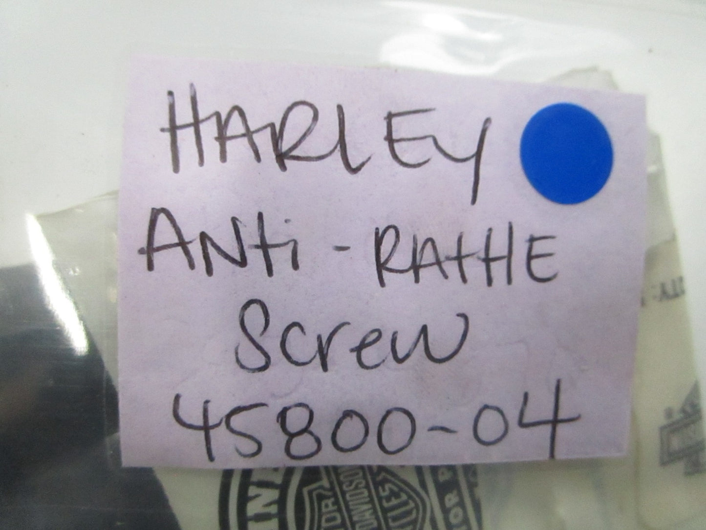*NEW OEM* 0810 Harley Davidson Anti-Rattle Screw 45800-04