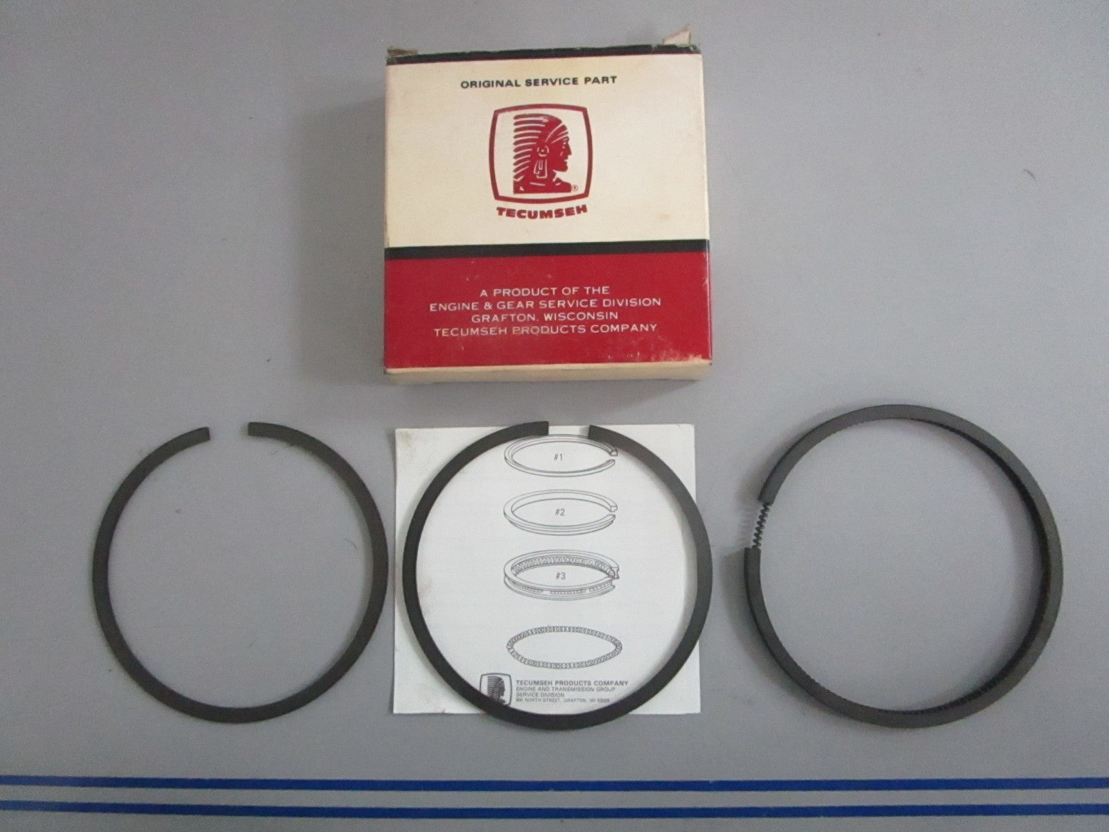 NEW OEM 34867A Tecumseh 0.10 Ring Set 0820
