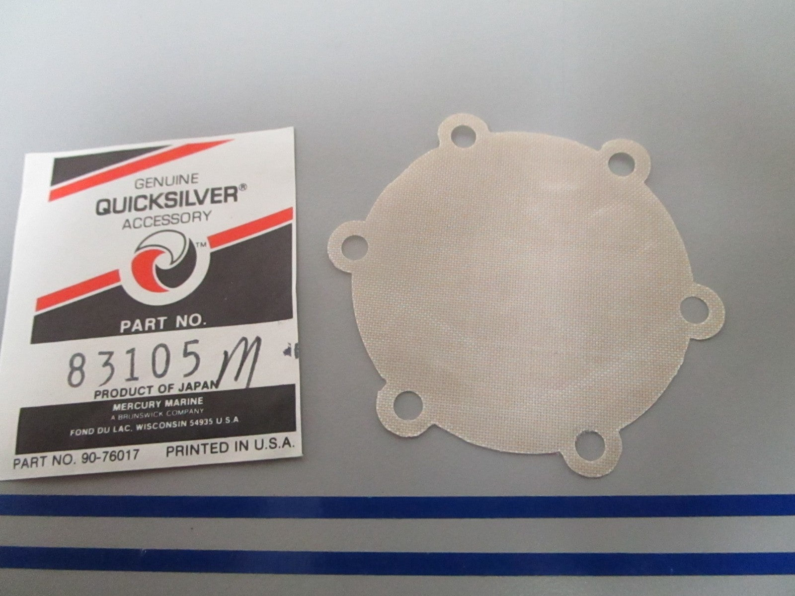 NEW OEM 83105M Mercury Quicksilver Diaphragm 0810