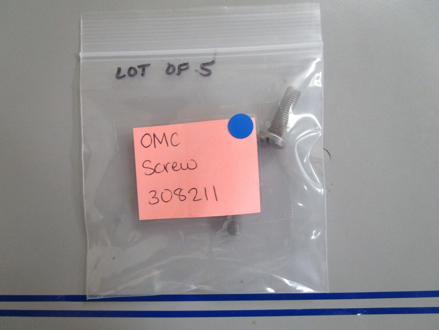 *NEW OEM* (LOT OF 5) 0770 OMC Johnson Evinrude Screw 308211 0308211