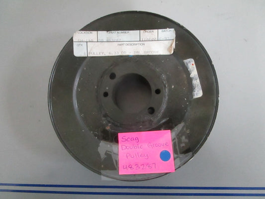 *NEW OEM* 0820 Scag Double Groove Pulley 483287