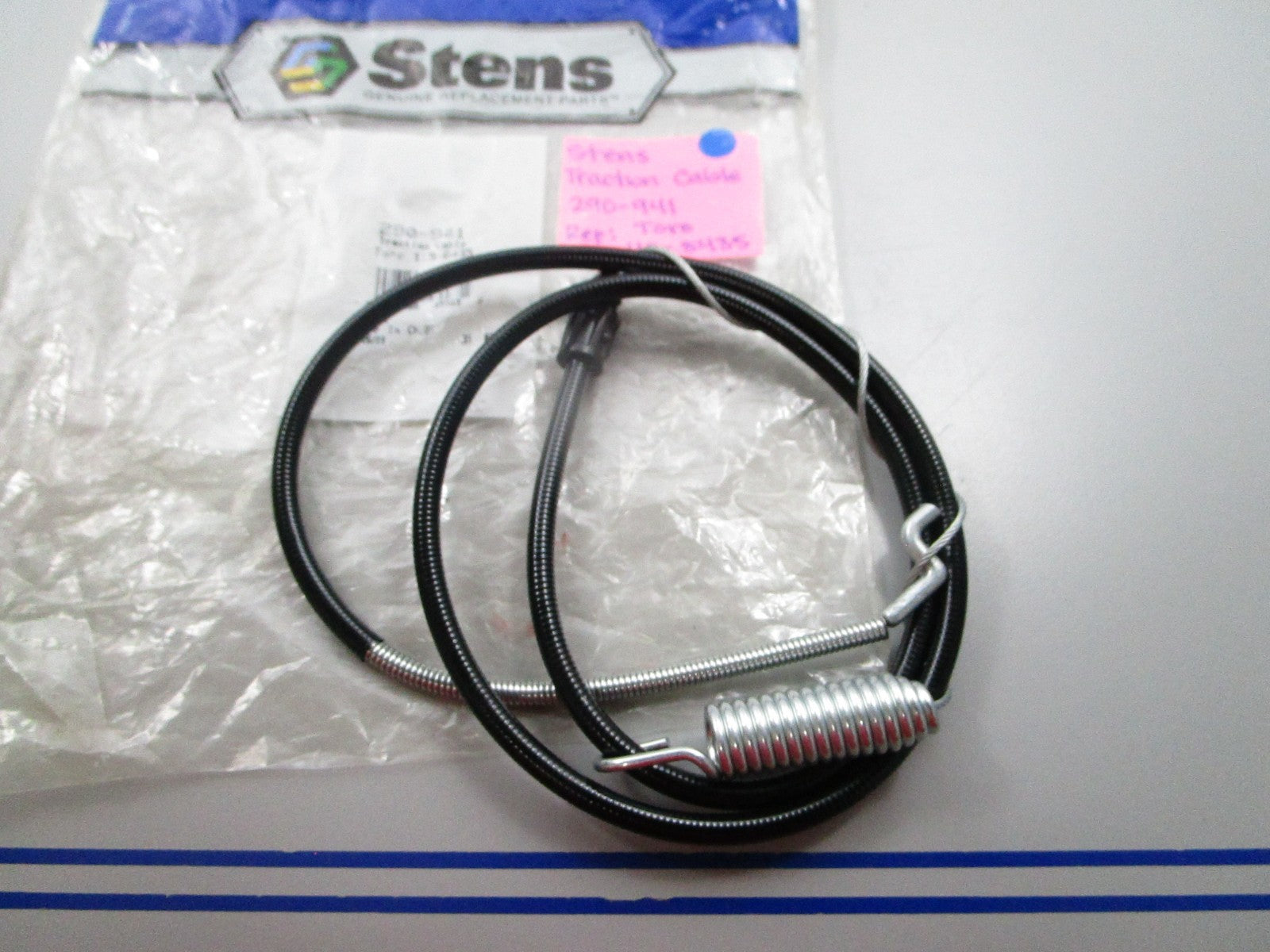 NEW 290-941 Replaces: Toro 115-8435 Stens Traction Cable 0810