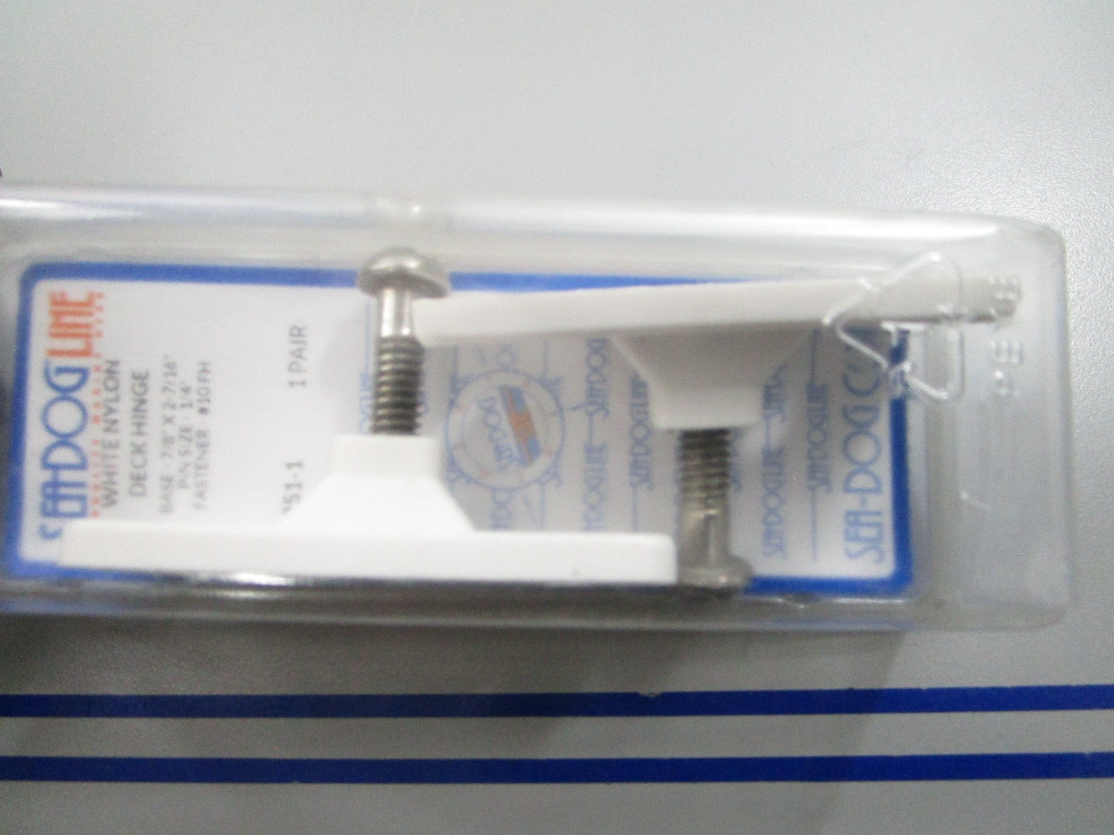 *NEW* 0810 Sea-Dog White Nylon Deck Hinge 273251-1